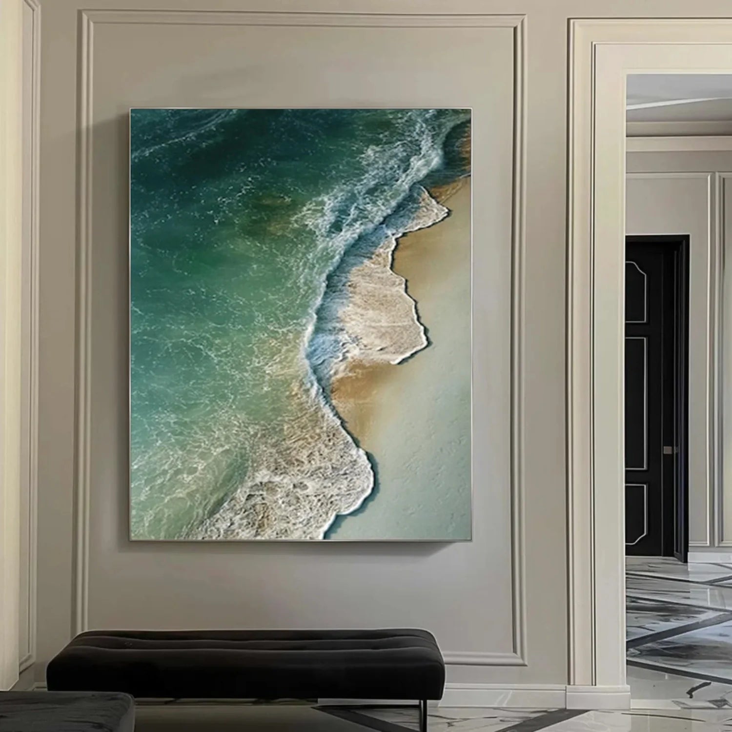 Sea & Sky Abstract Textured Wall Art #MS208