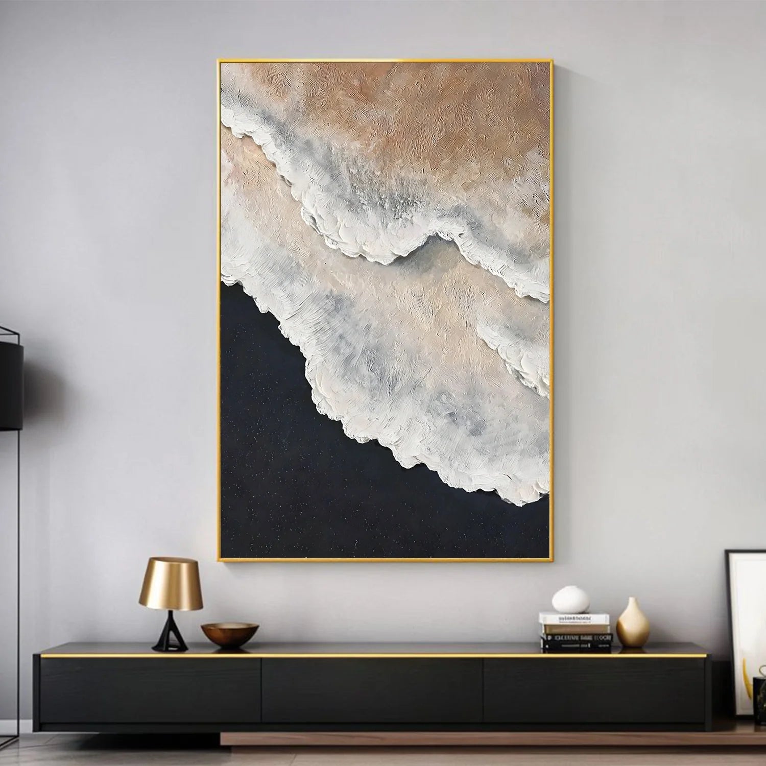 Sea & Sky Abstract Textured Wall Art #MS270