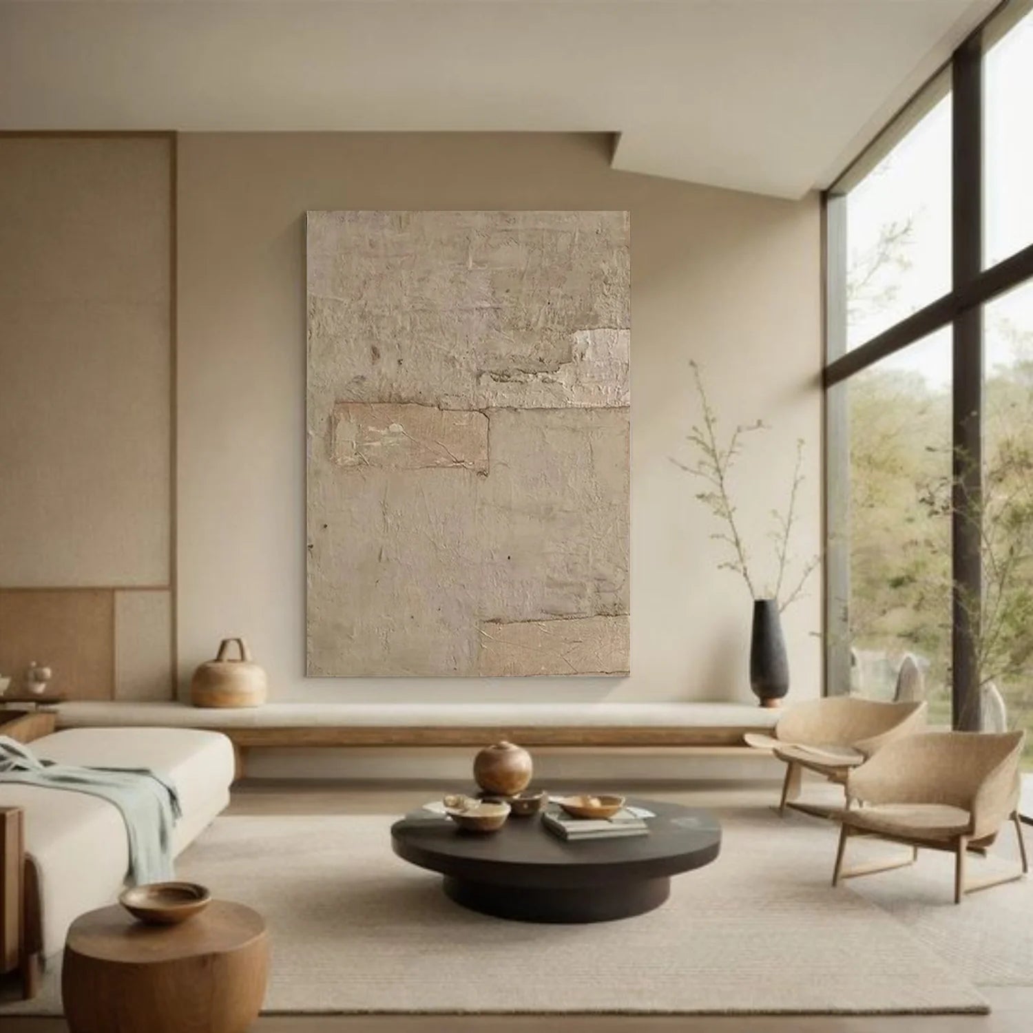 Wabi Sabi Textured Canvas Art #WS996