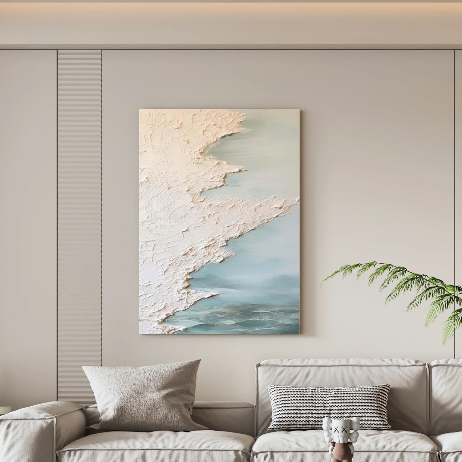 Sea & Sky Abstract Textured Wall Art #MS146