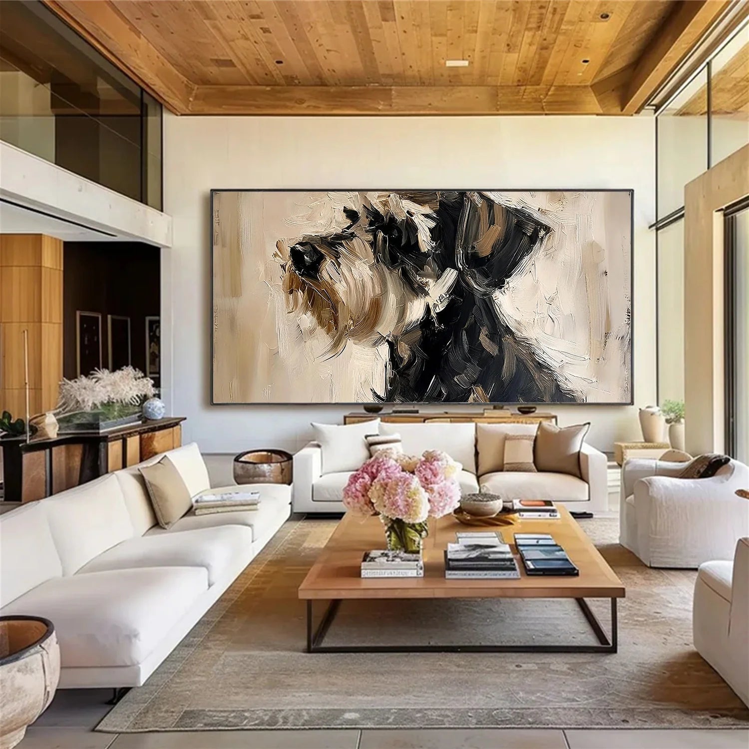 Abstract Animal Dog Wall Art #AL193