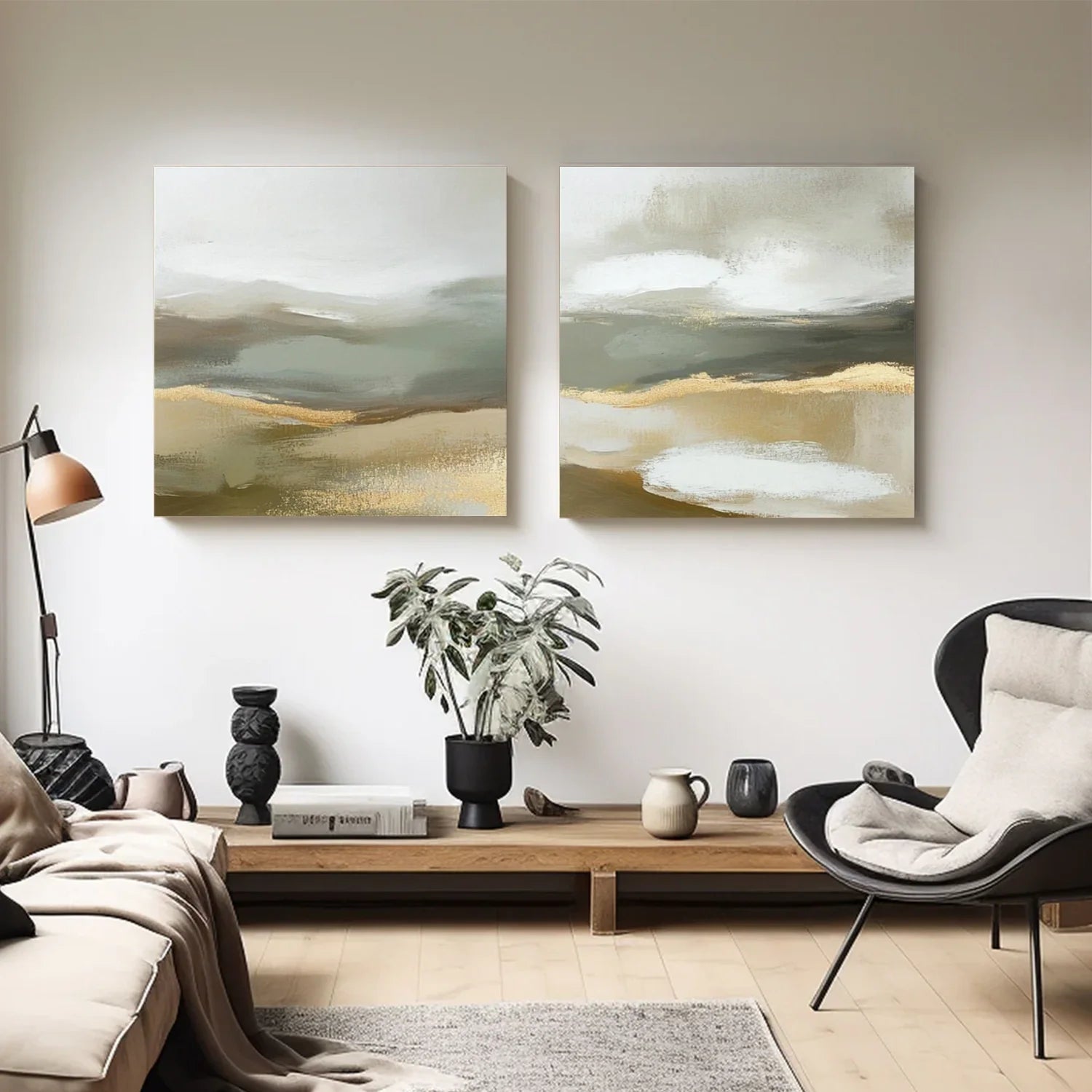 Abstract Canvas Art Set of 2 #WS885