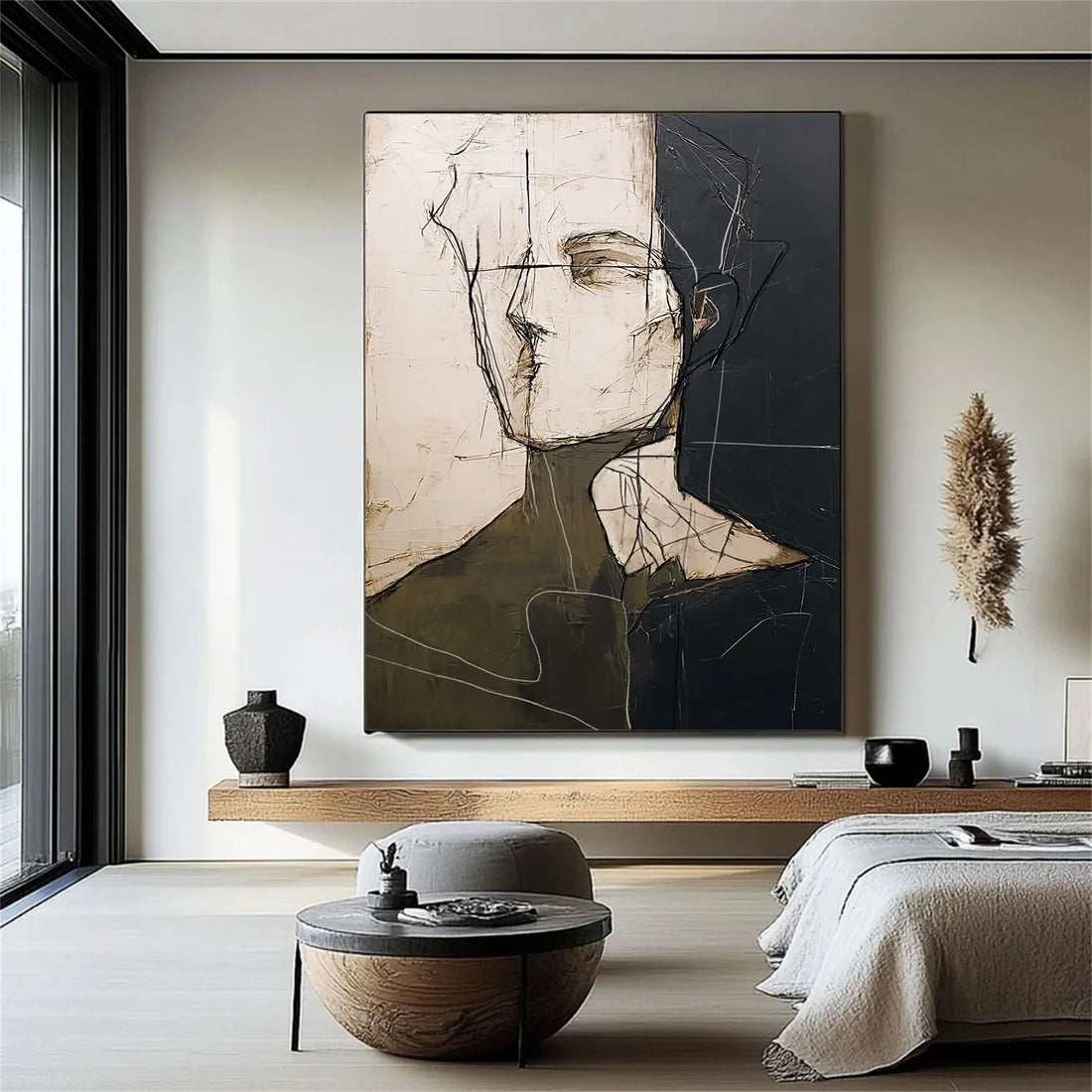 Abstract Portrait Wall Art #AP108