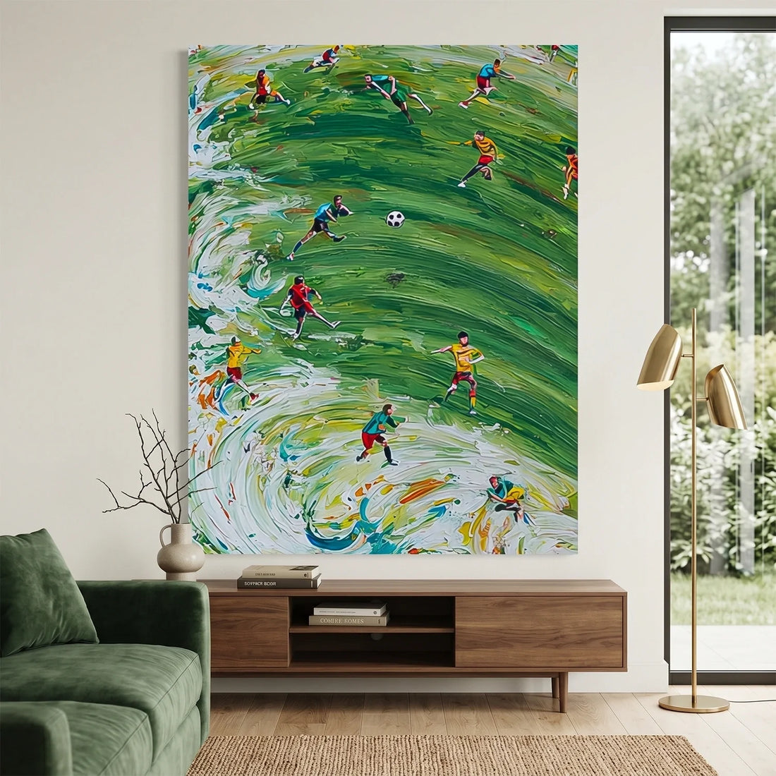 Football Sport Textured Wall Art #SA095