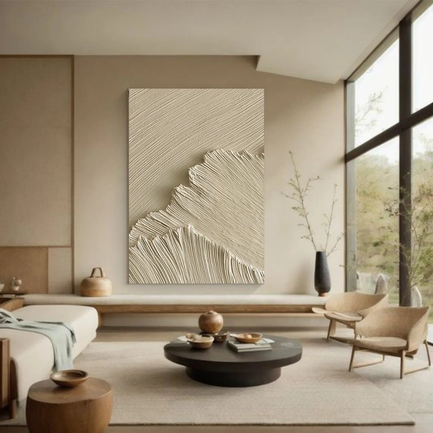 Sea & Sky Minimalist Textured Wall Art #MS247