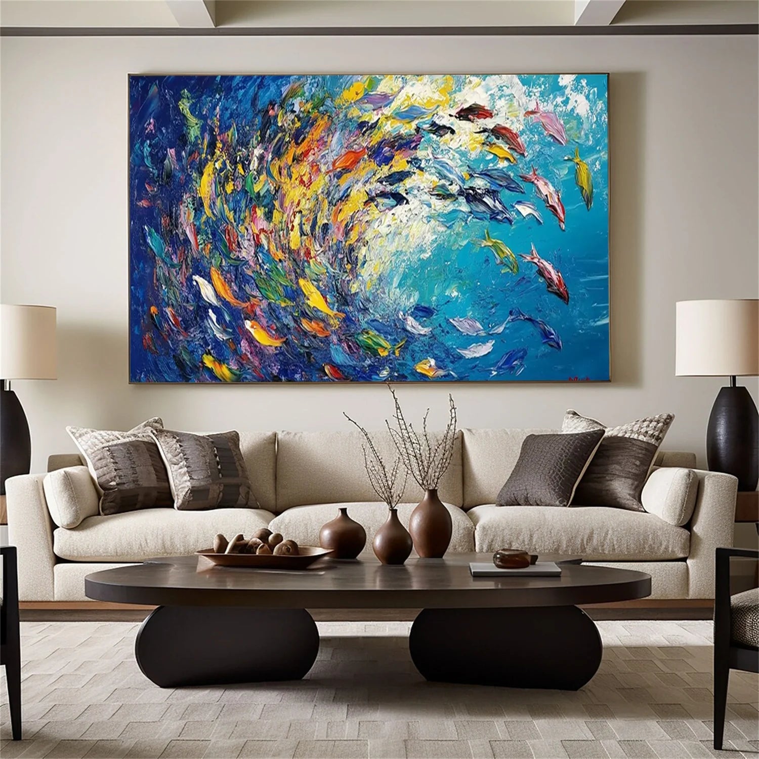 Abstract Animal Textured Wall Art #AL126