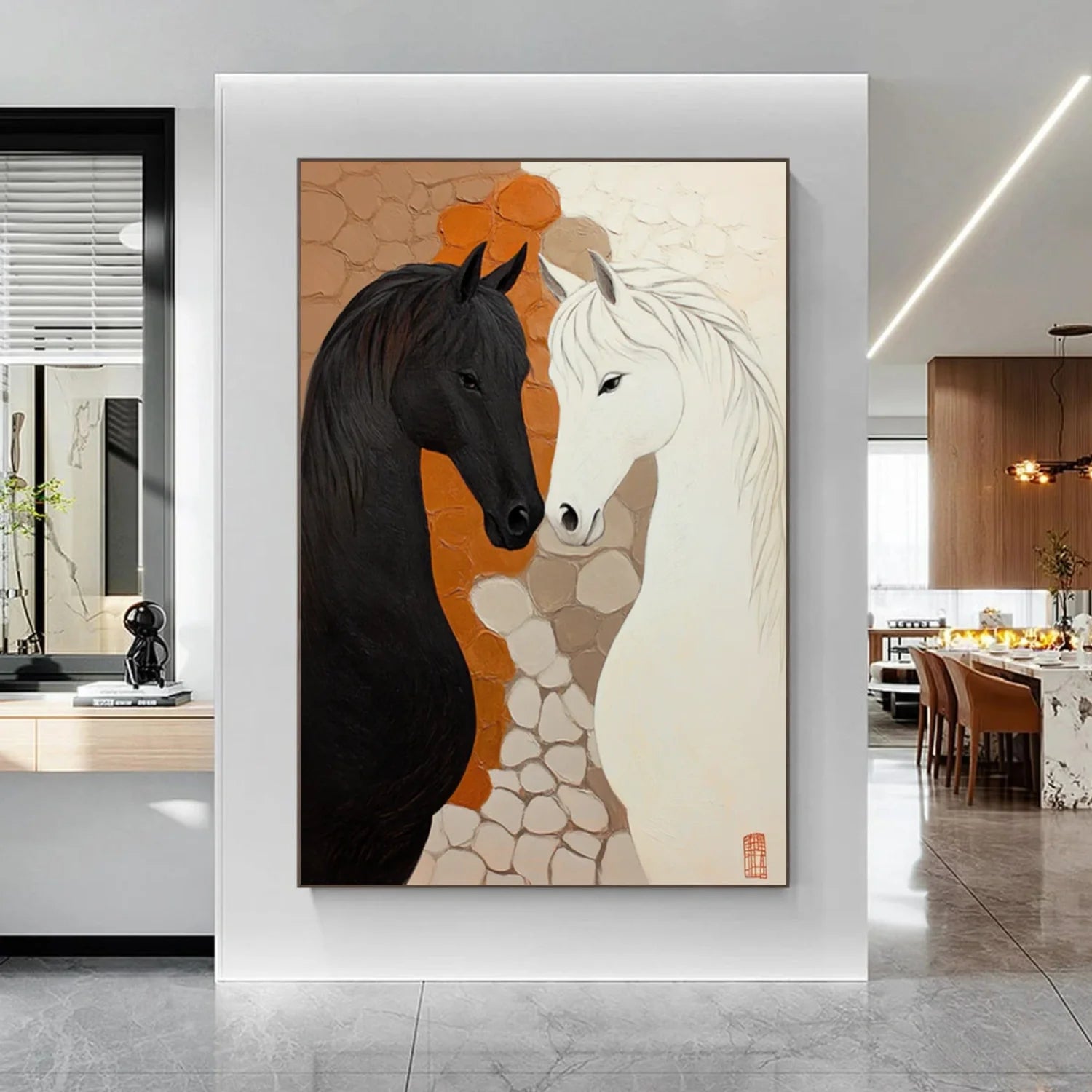 Abstract Animal Horse Wall Art #AL182