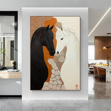 Abstract Animal Horse Wall Art #AL182