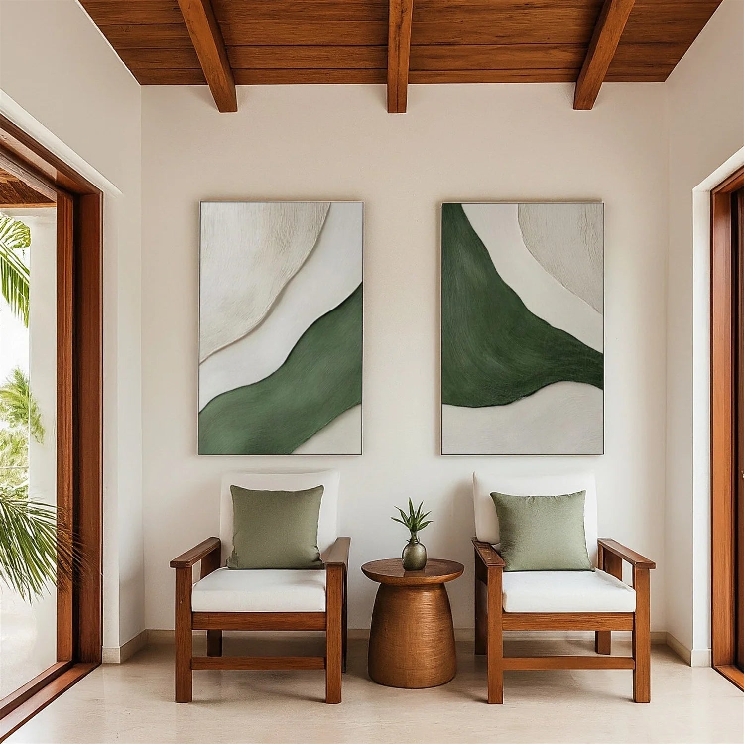 Minimalist Textured Canvas Art Set of 2 #MM347
