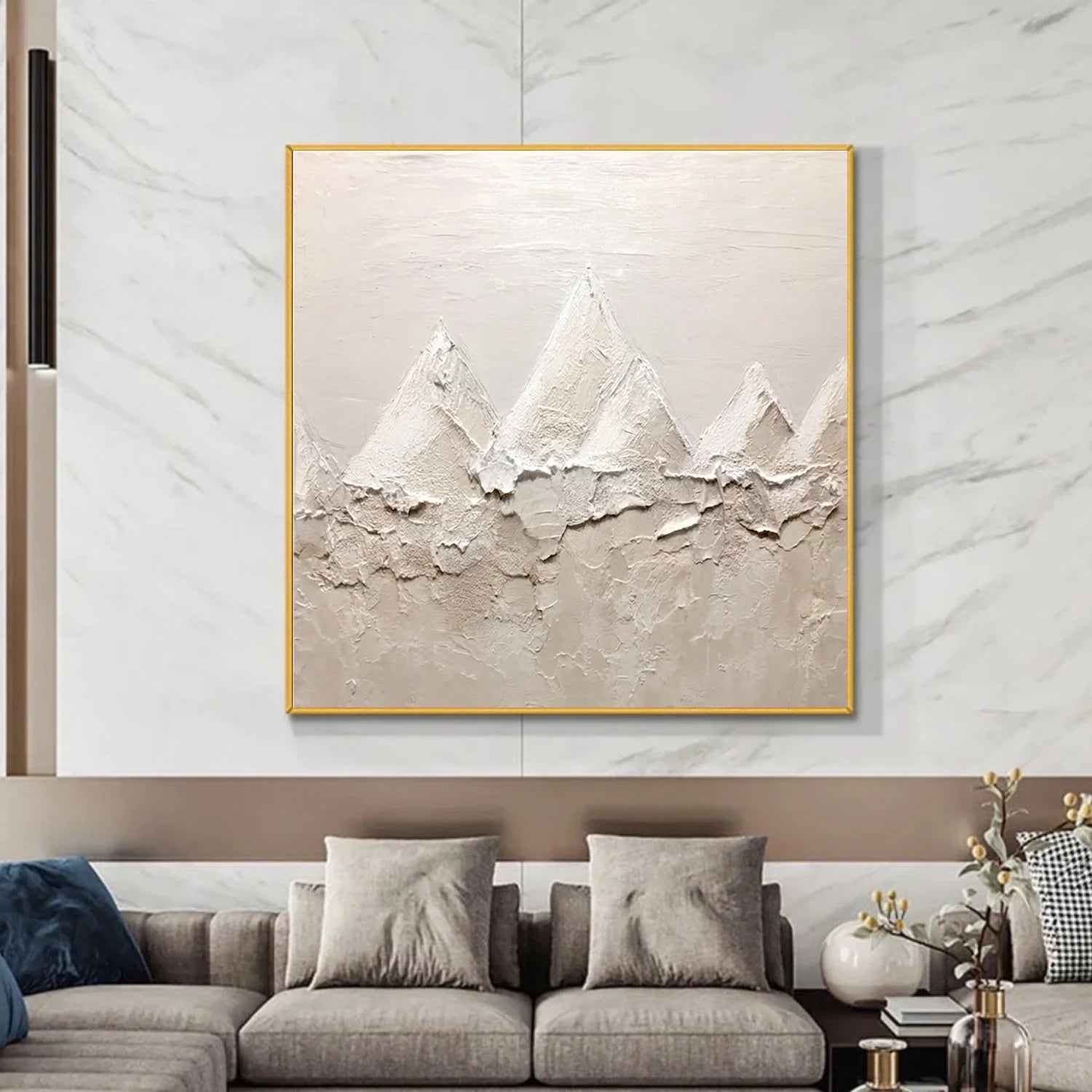 Abstract Mountain Canvas Art #MM397