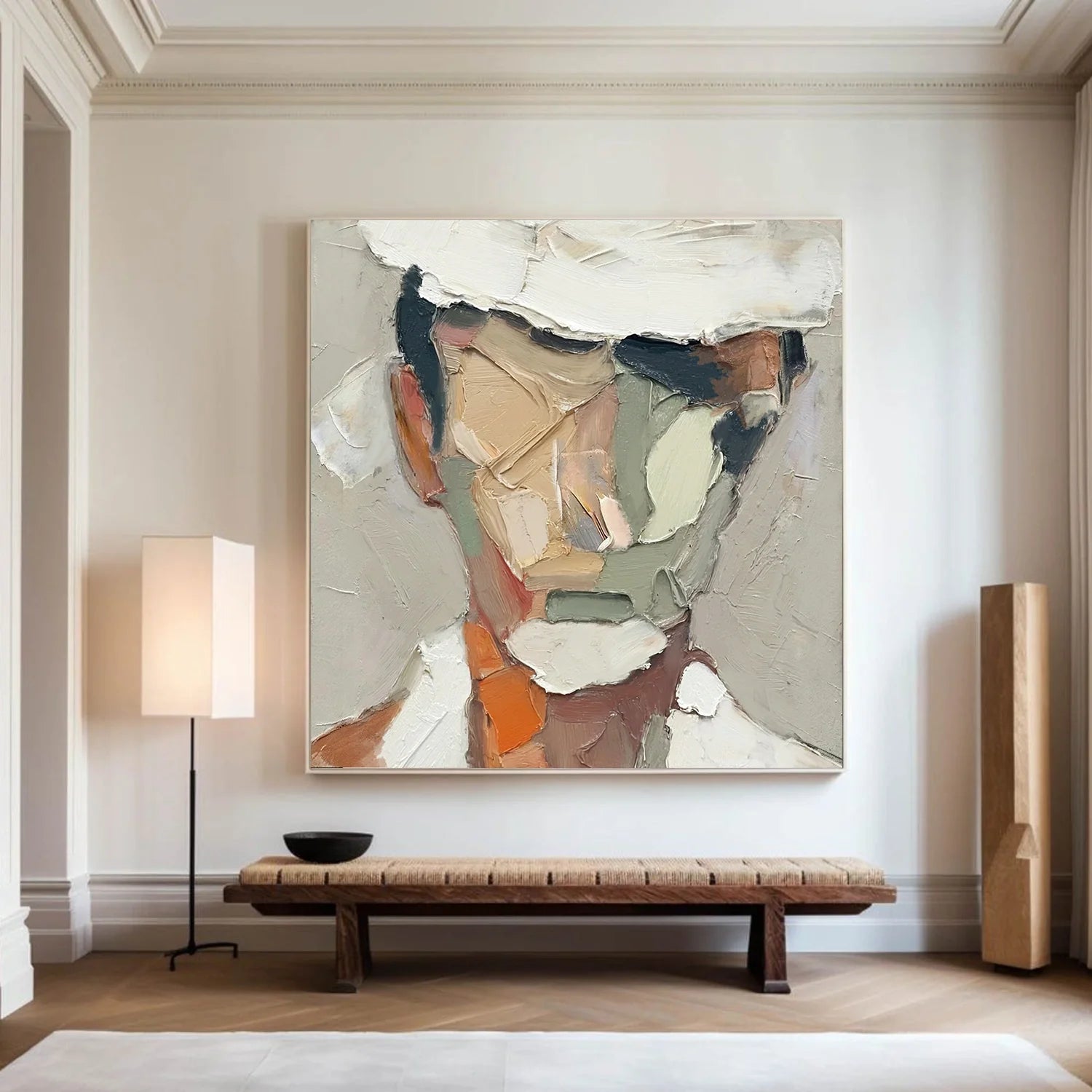 Abstract Portrait Textured Wall Art #AP127