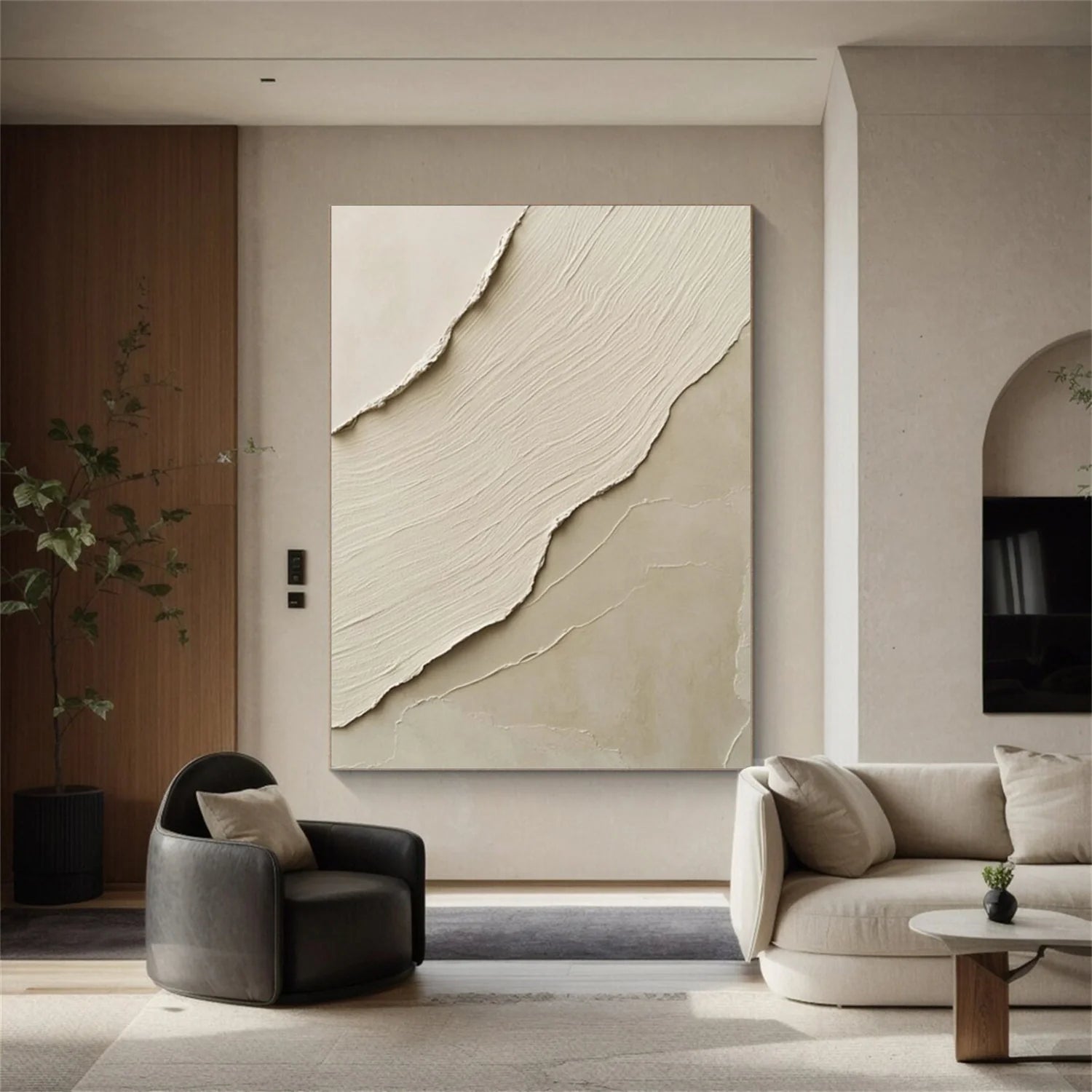 Minimalist Textured Canvas Art #MM353