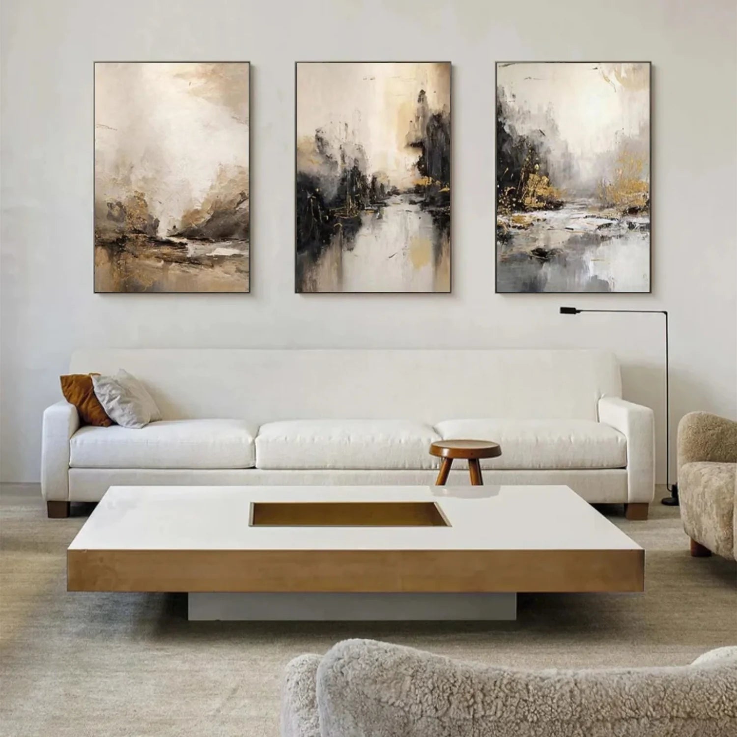 Abstract Canvas Art Set of 3 #WS1020