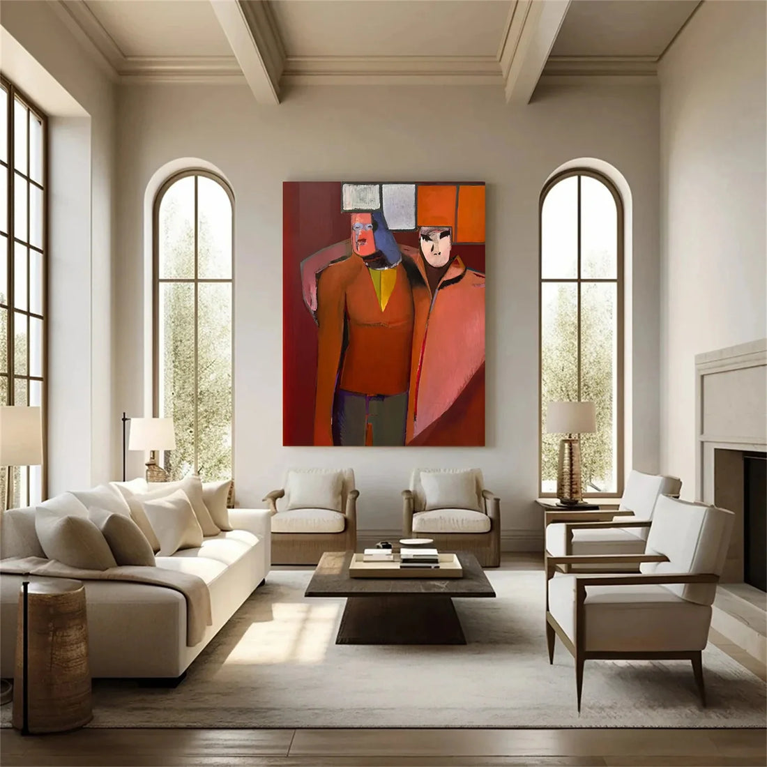 Abstract Portrait Wall Art #AP062