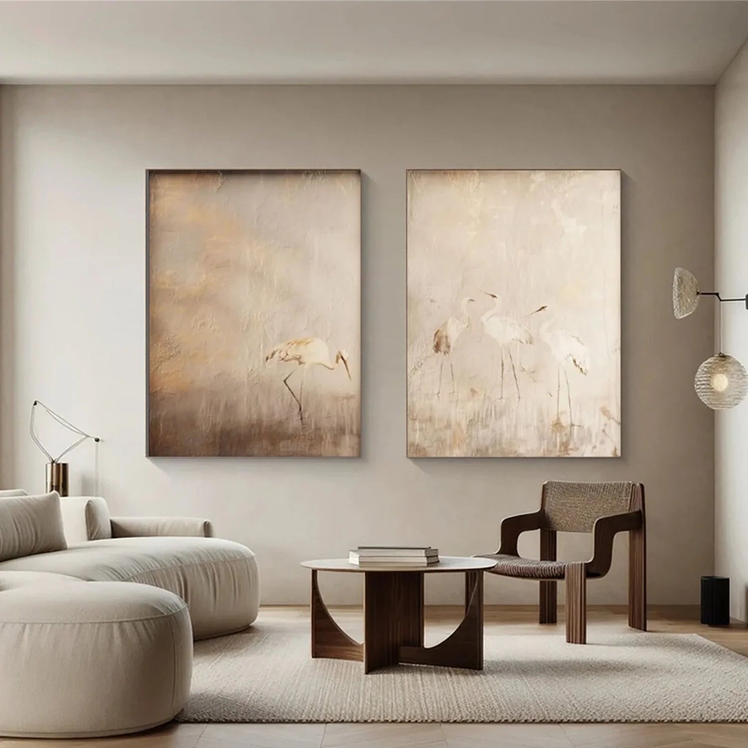Abstract Animal Wall Art Set of 2 #AL141