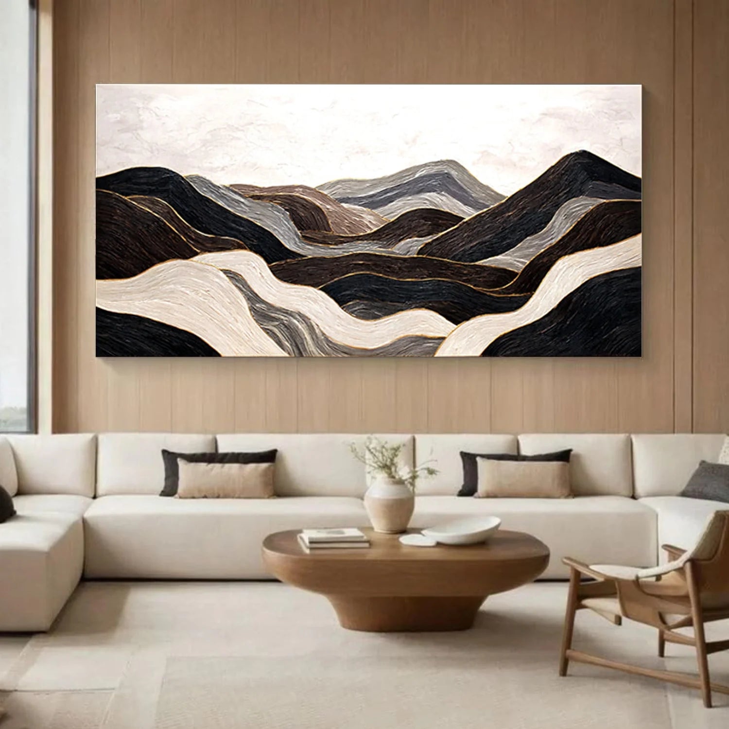 Abstract Mountain Canvas Art #MM394