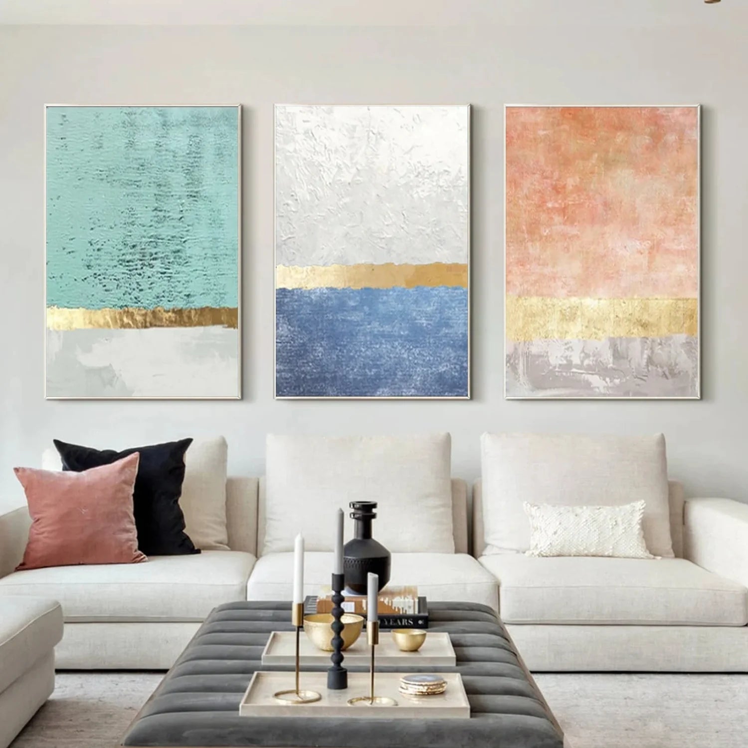Abstract Canvas Art Set of 3 #WS801