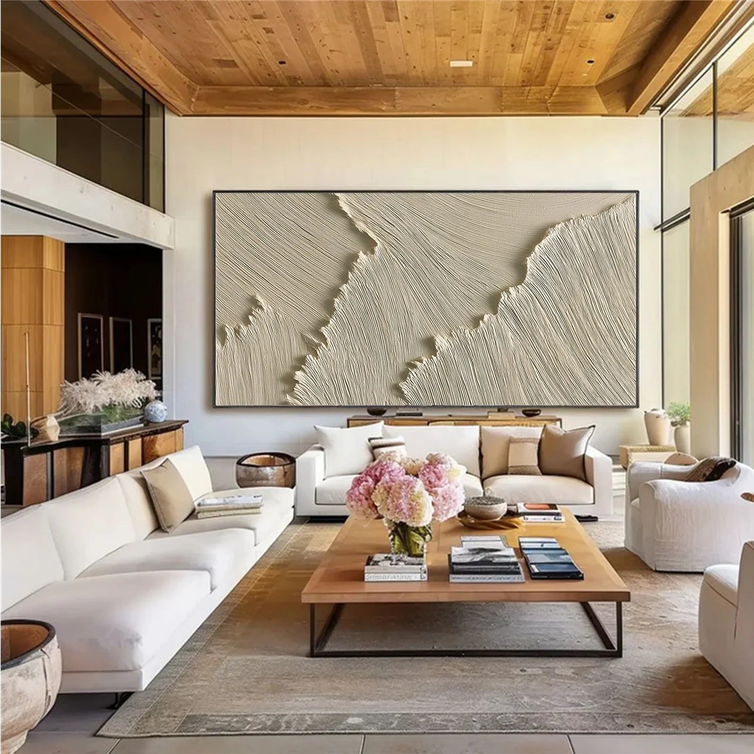 Sea & Sky Minimalist Textured Wall Art #MS245