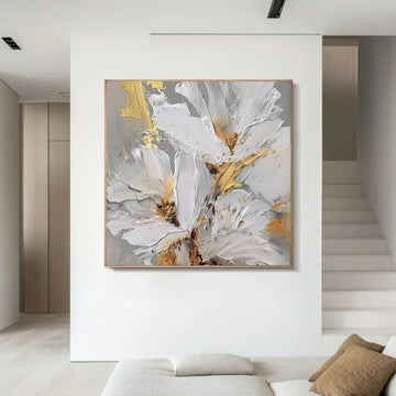 Flower & Tree Abstract Textured Wall Art #ML228