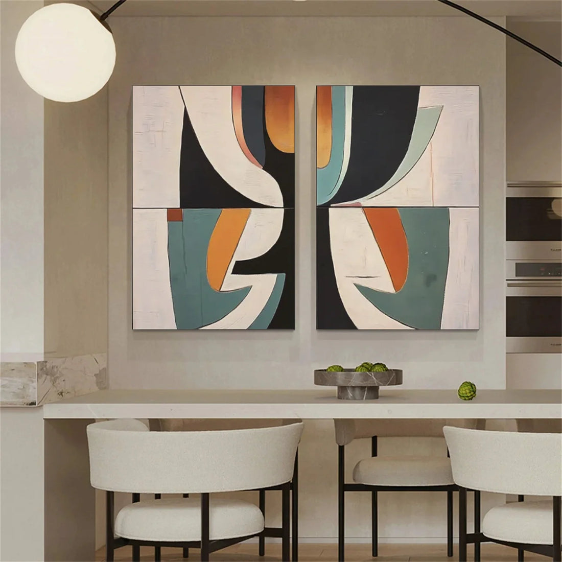 Abstract Canvas Art Set of 2 #WS729