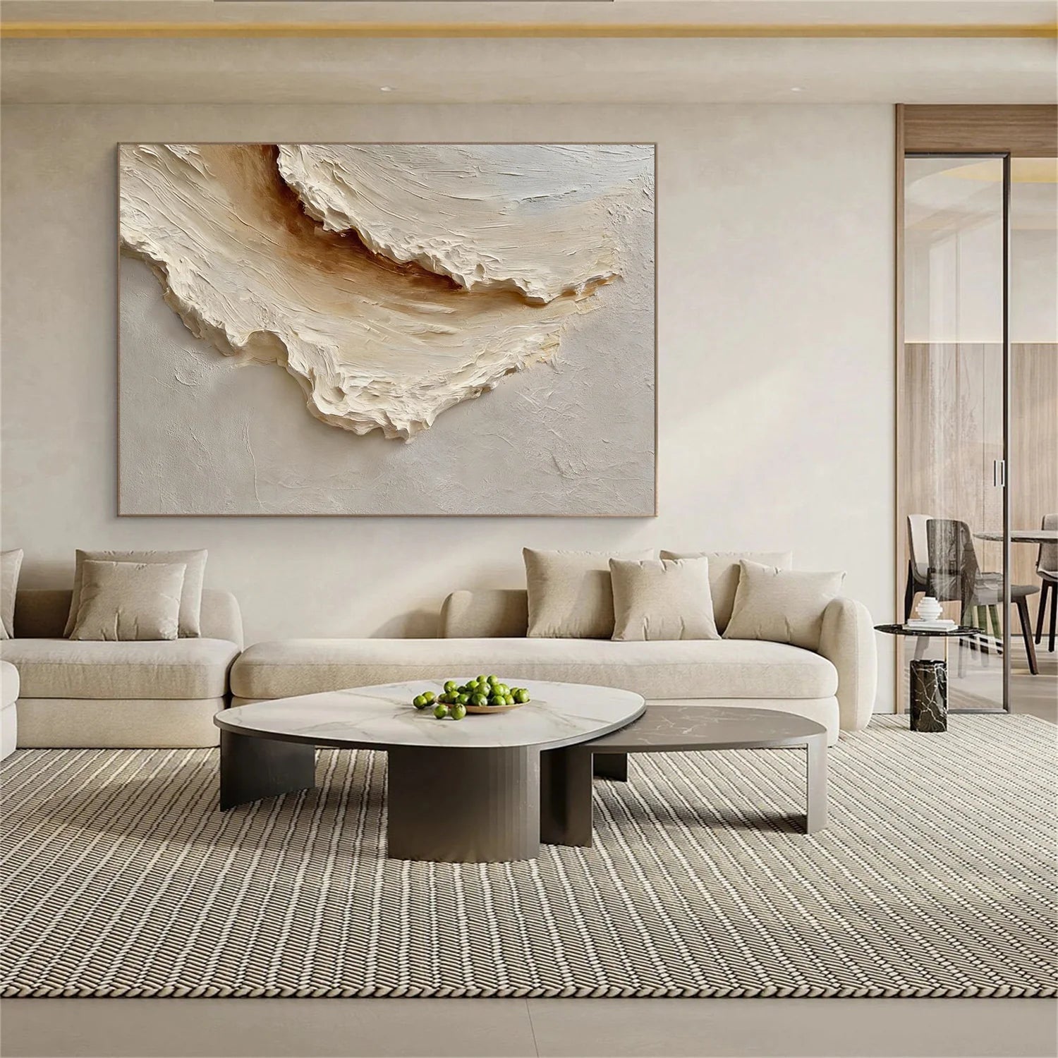 Sea & Sky Abstract Textured Wall Art #MS233