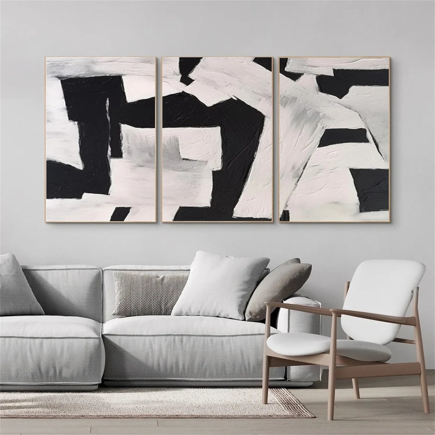 WABI SABI Abstract Tranquility Set of 3 #WS548