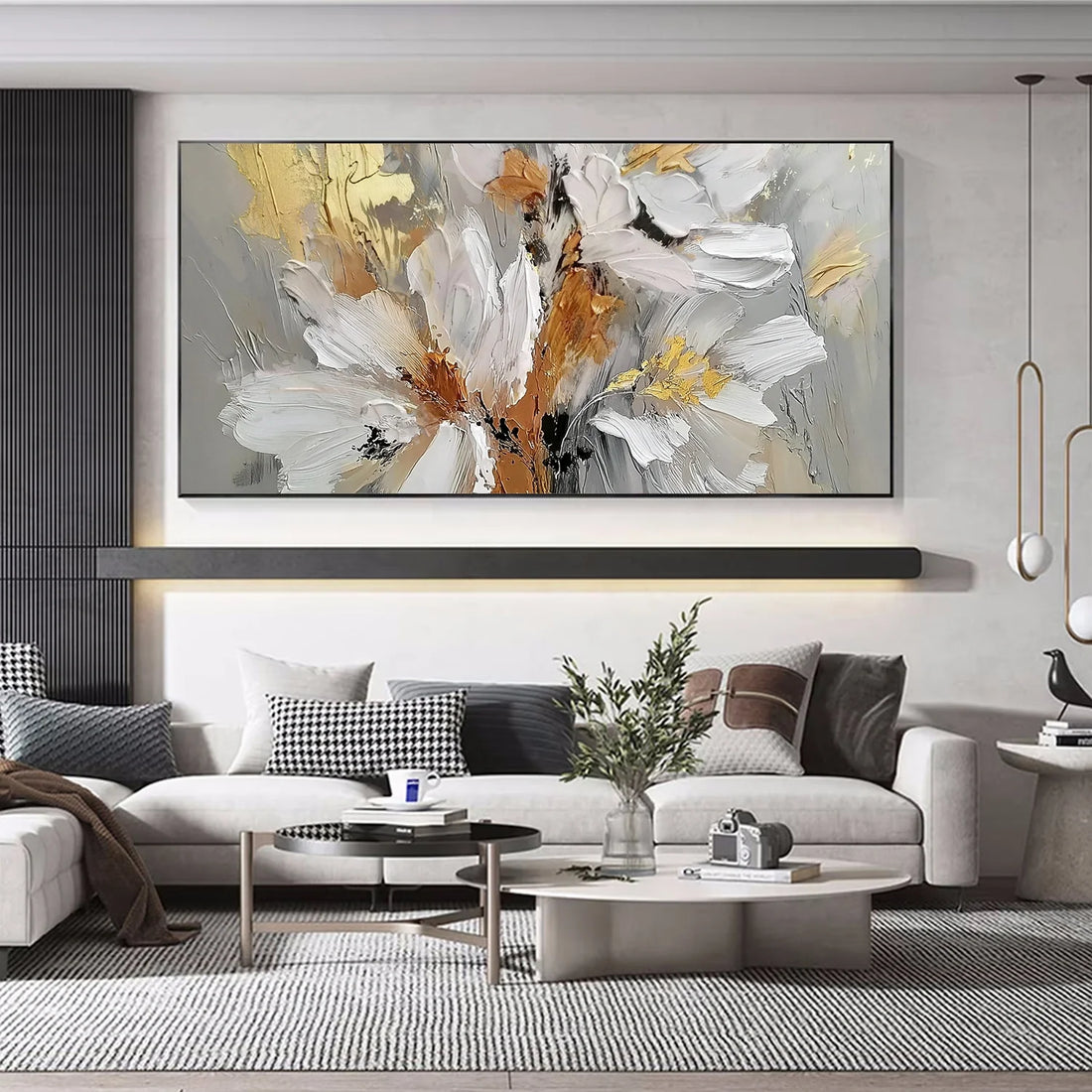 Flower & Tree Abstract Textured Wall Art #ML226