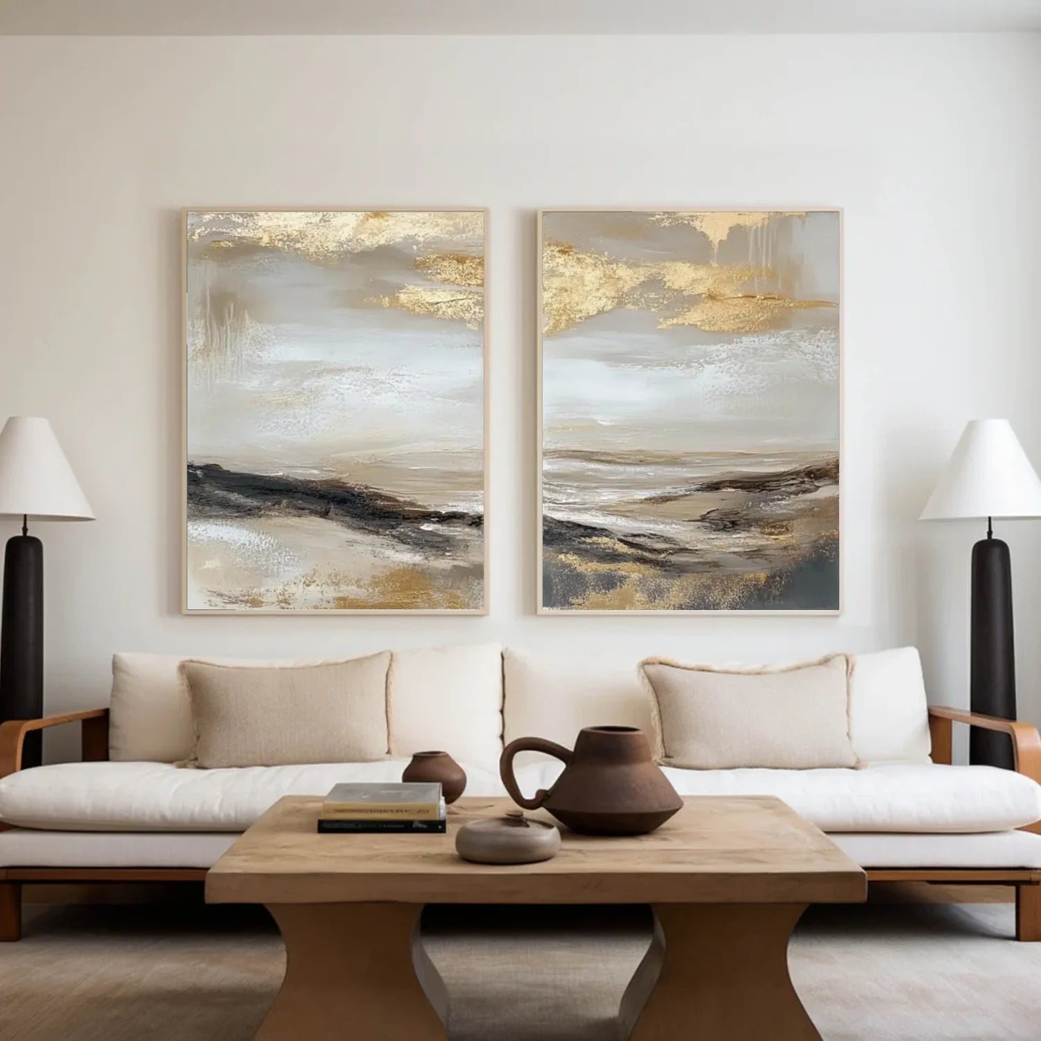 Abstract Canvas Art Set of 2 #WS859