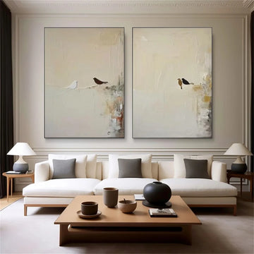 Abstract Animal Wall Art Set of 2 #AL153