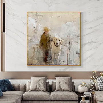 Abstract Animal Dog Wall Art #AL160