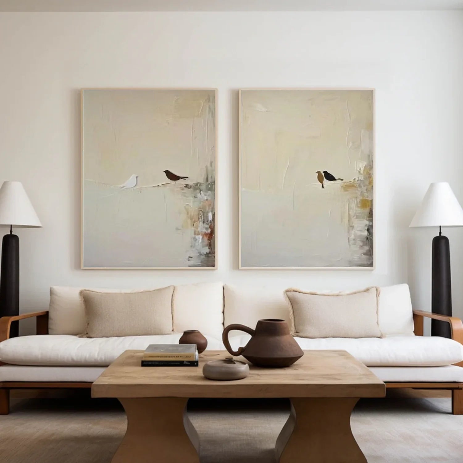Abstract Animal Wall Art Set of 2 #AL153