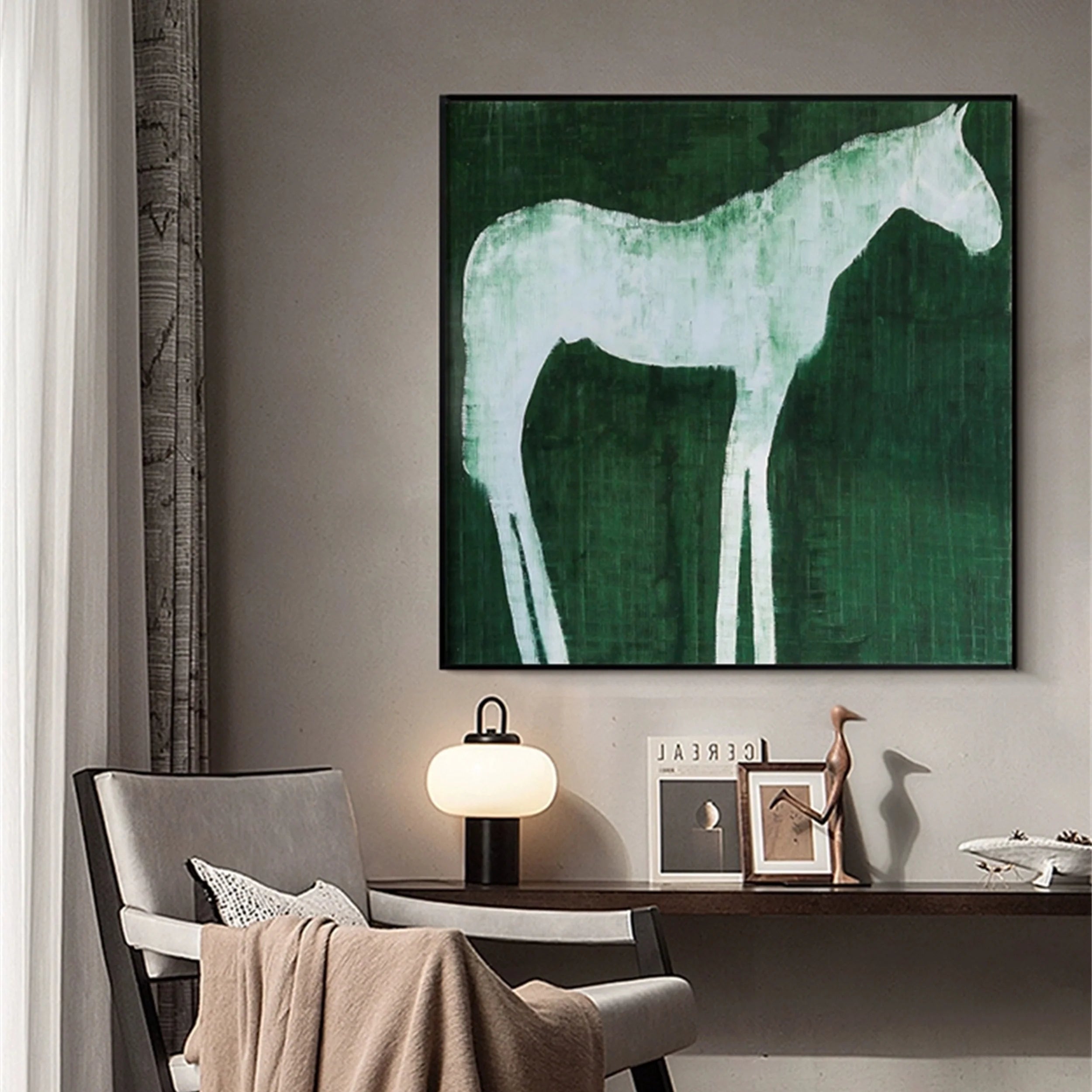 Colorful Horse Abstract Animal Wall Art #AL034