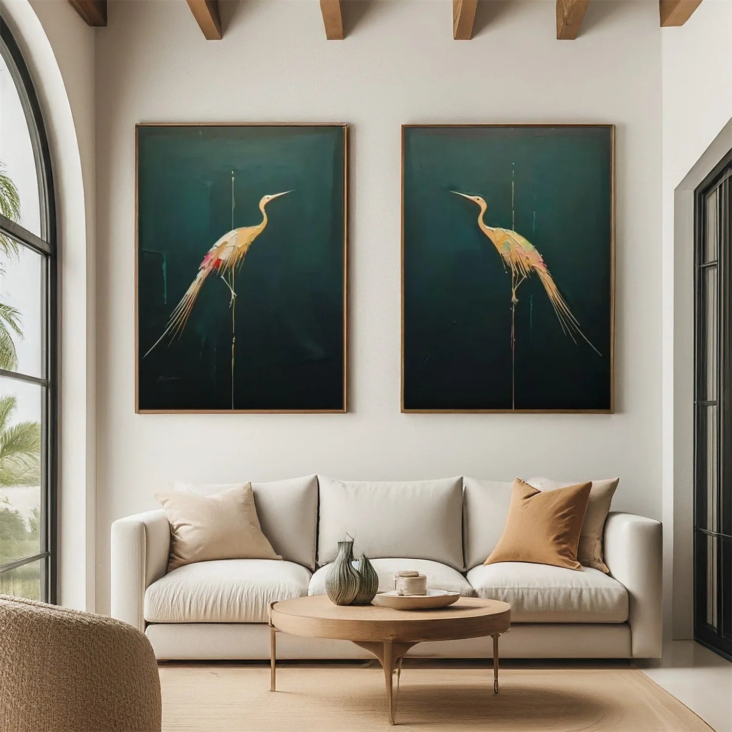 Abstract Animal Wall Art Set of 2 #AL152