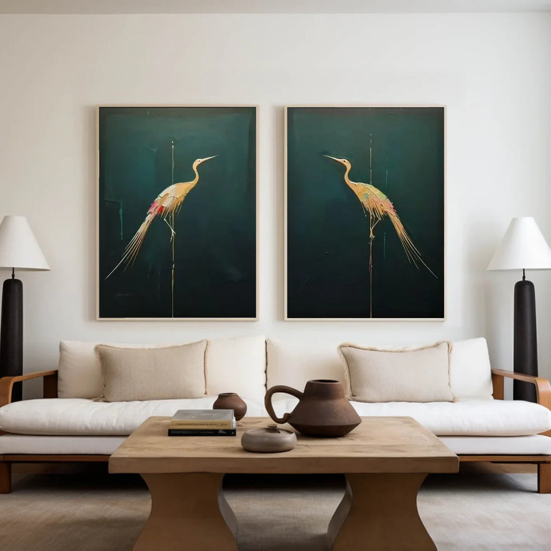 Abstract Animal Wall Art Set of 2 #AL152