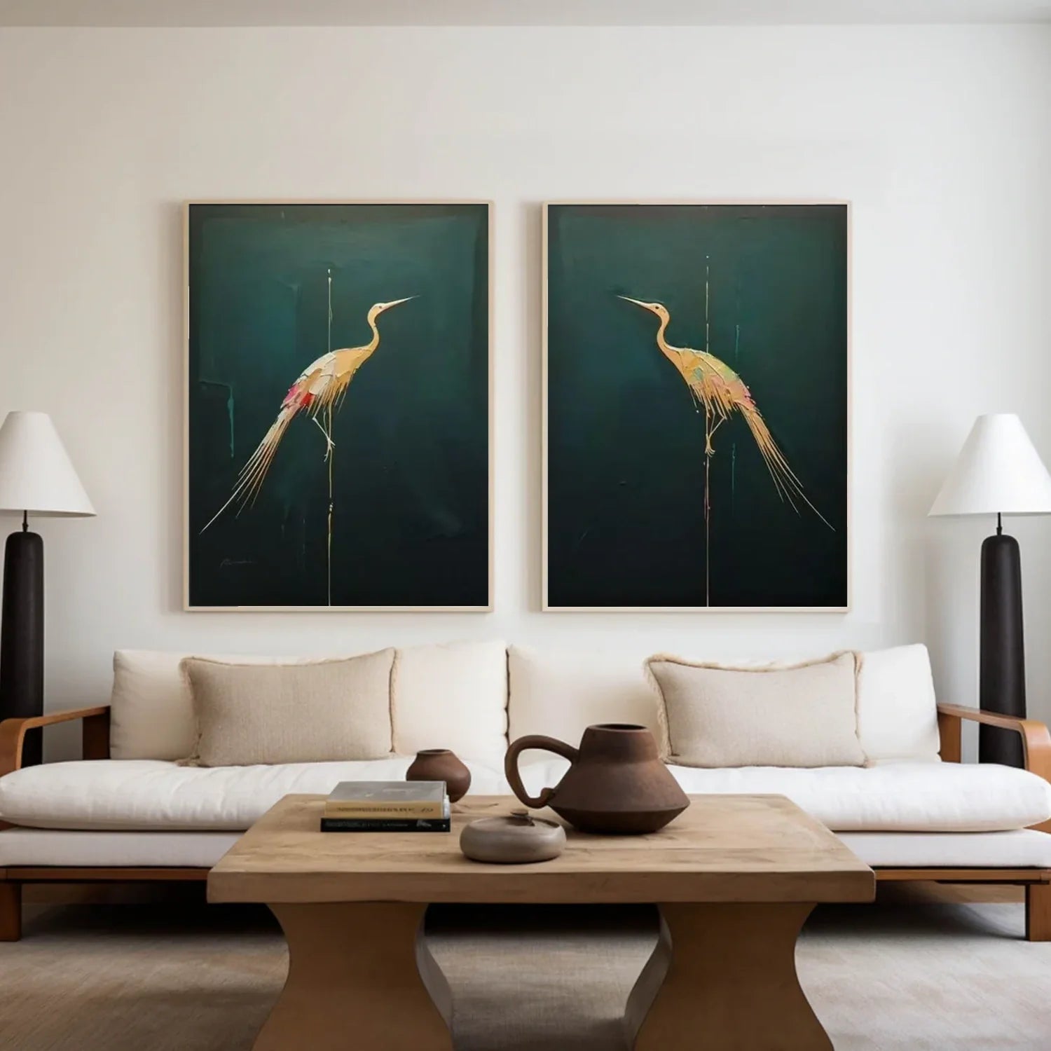 Abstract Animal Wall Art Set of 2 #AL152
