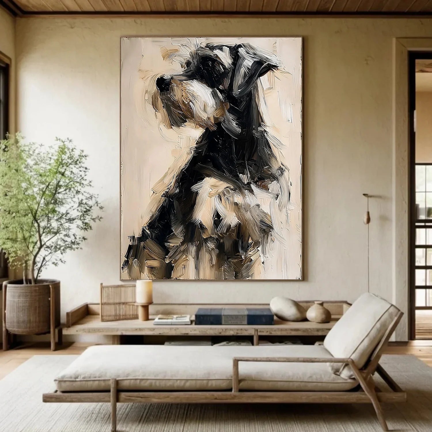 Abstract Animal Dog Wall Art #AL190