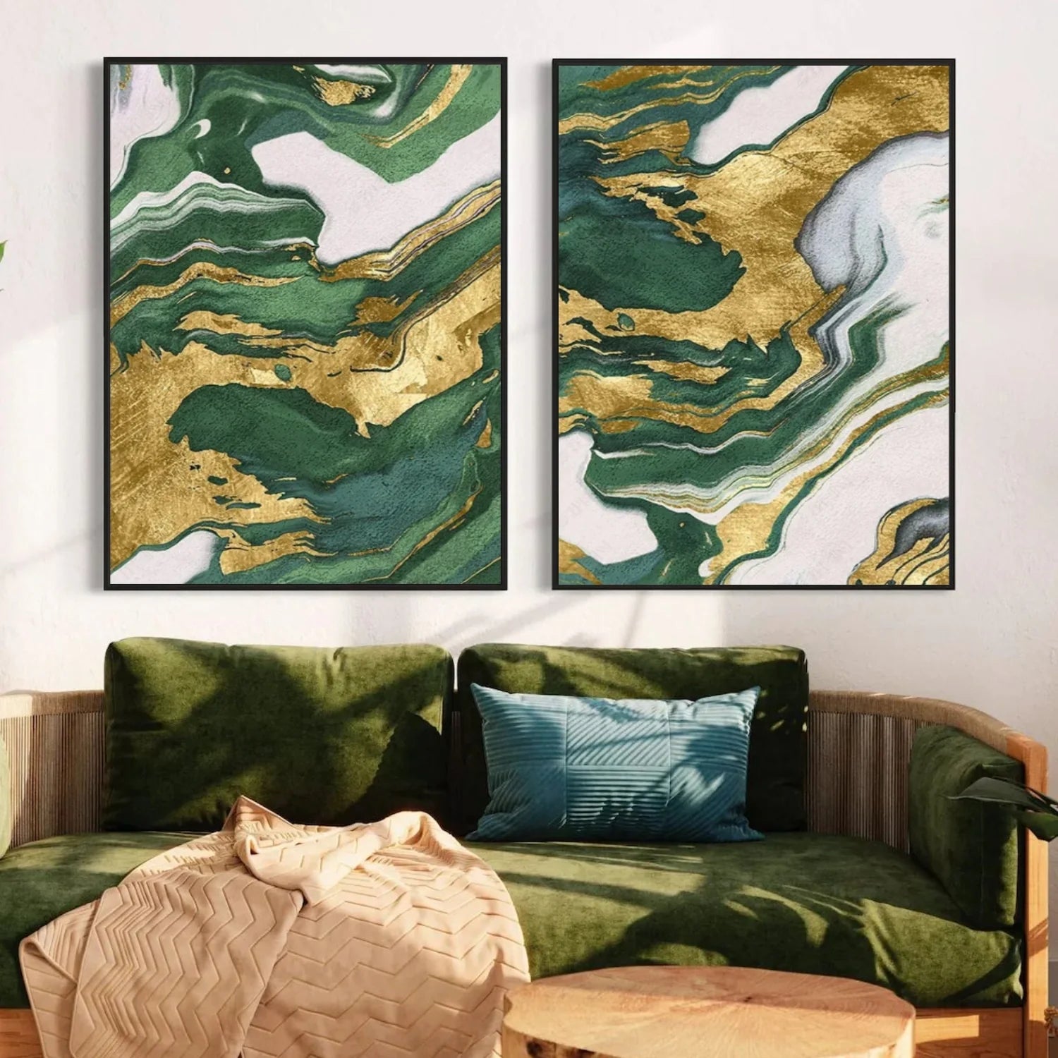 Abstract Canvas Art Set of 2 #WS858