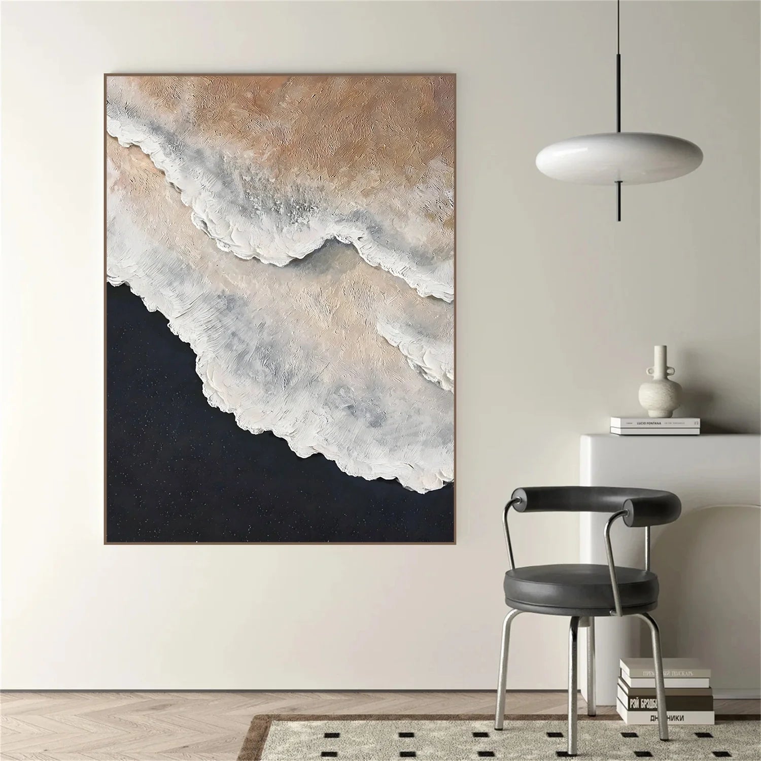 Sea & Sky Abstract Textured Wall Art #MS270