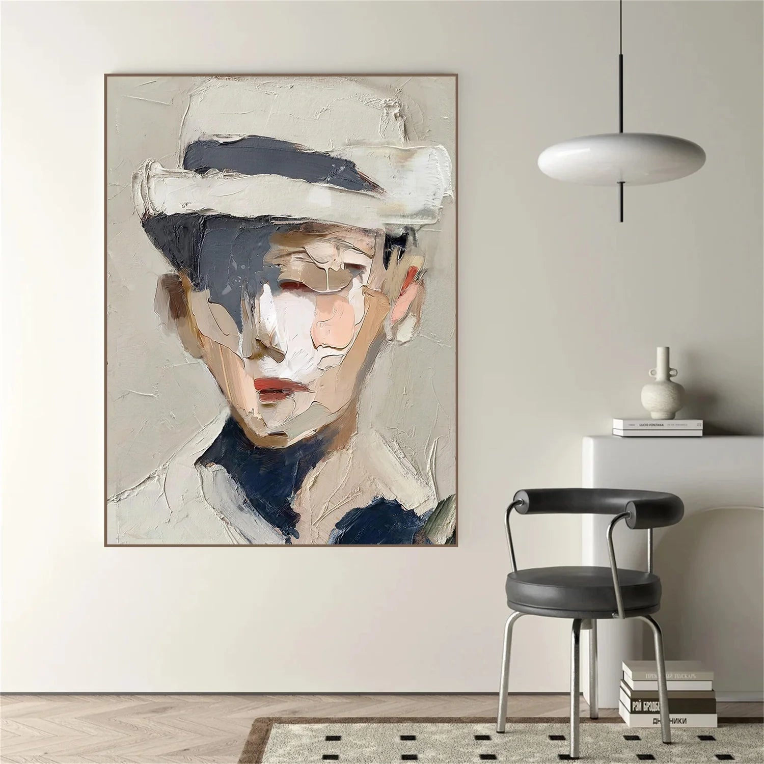 Abstract Portrait Textured Wall Art #AP120