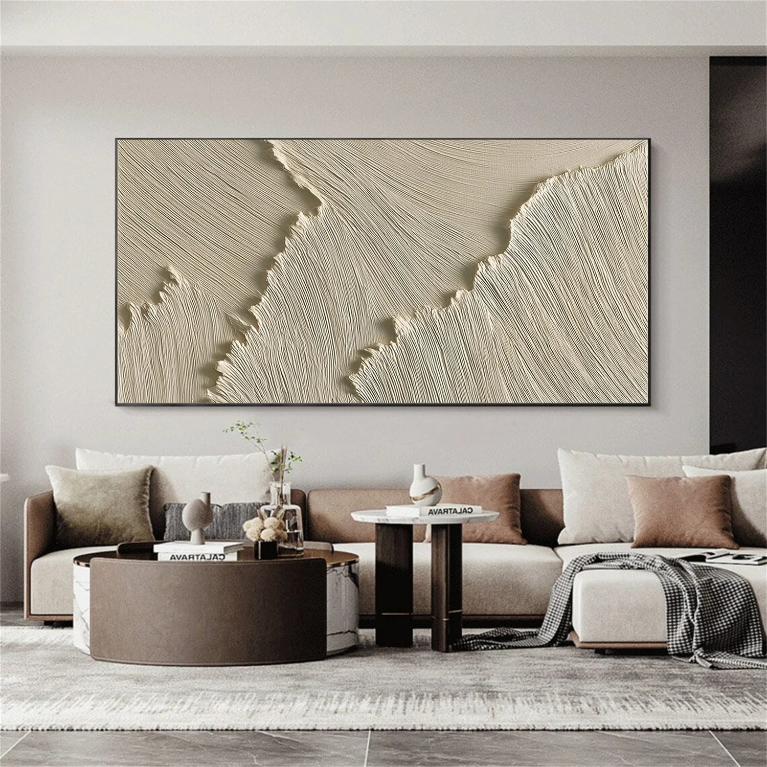 Sea & Sky Minimalist Textured Wall Art #MS245