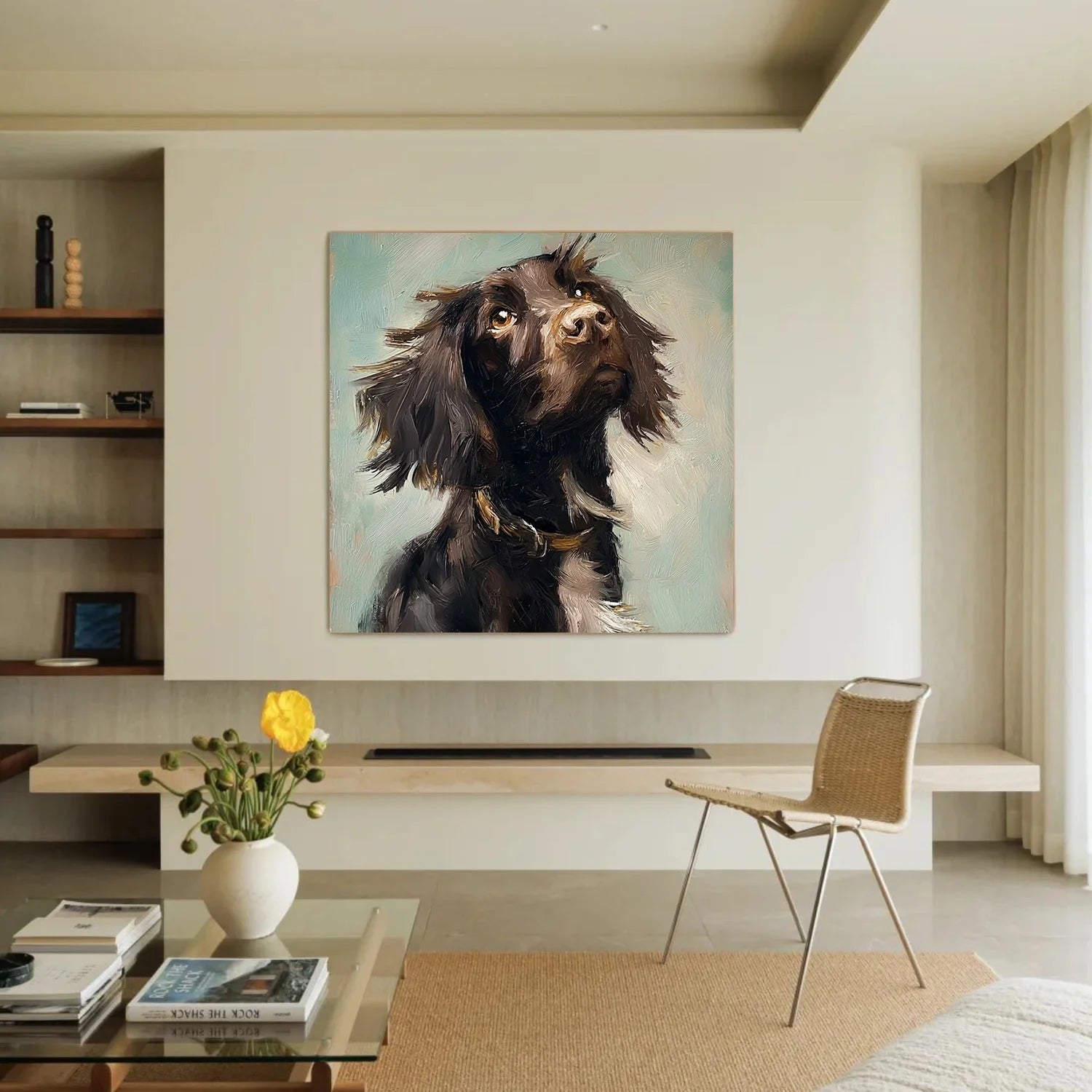 Abstract Animal Dog Wall Art #AL197