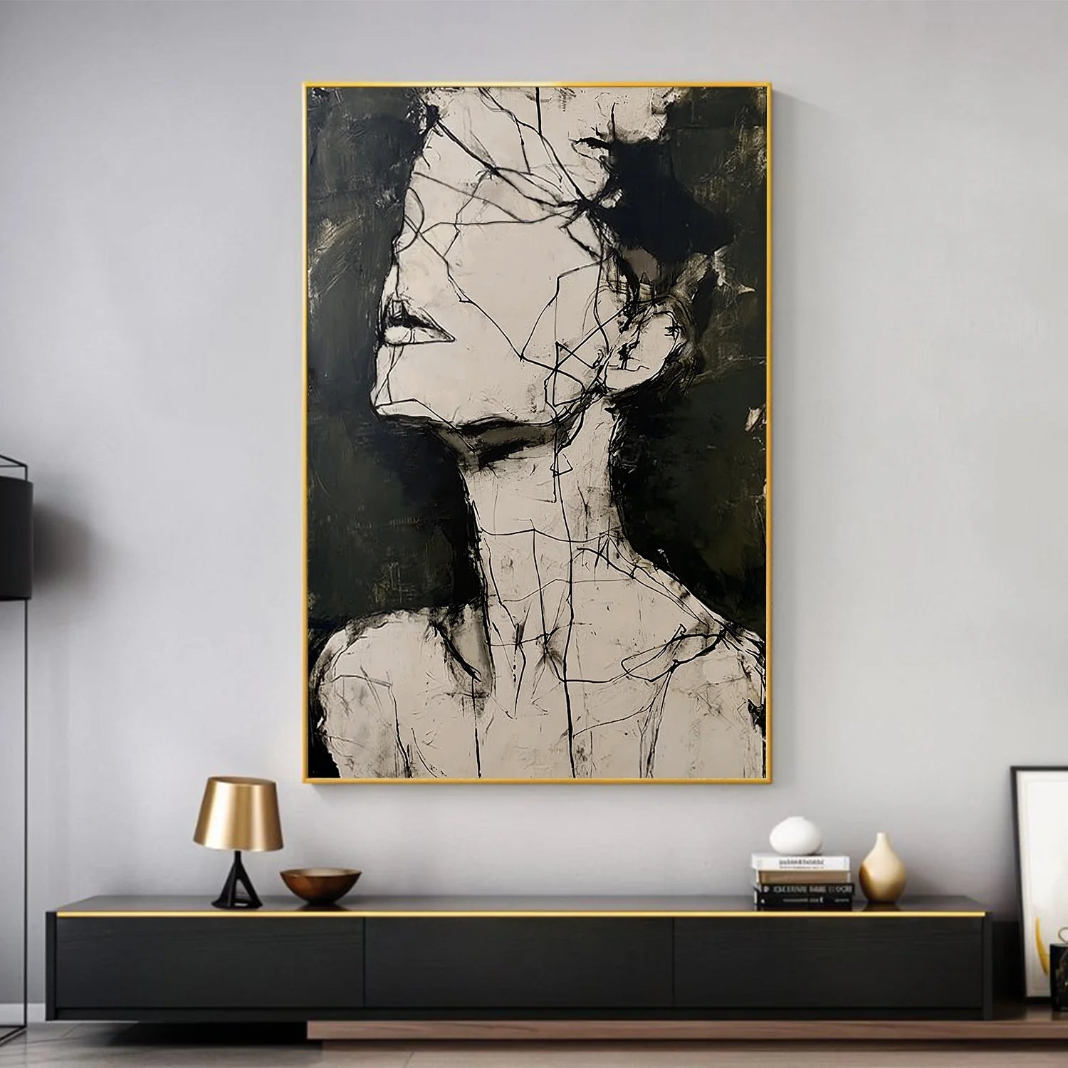 Abstract Portrait Wall Art #AP107