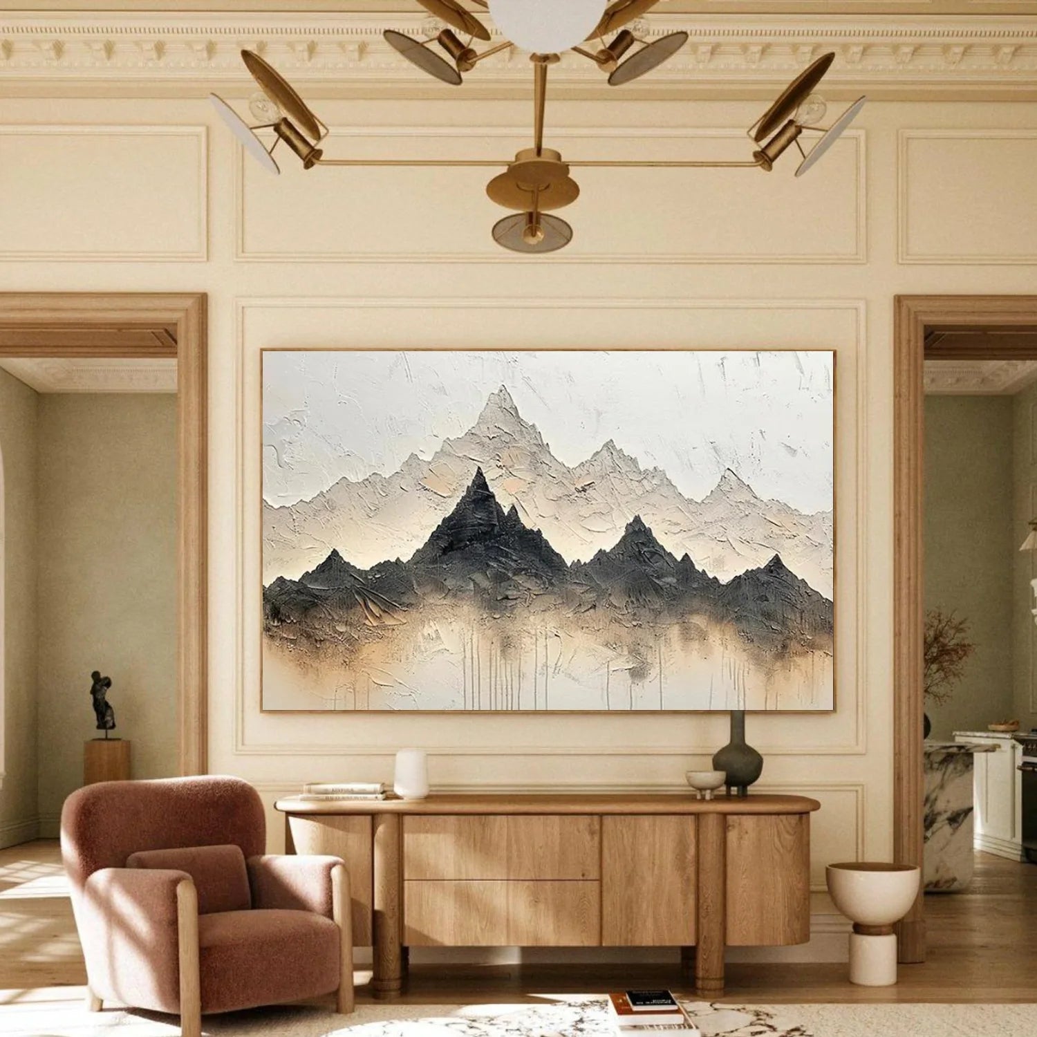 Minimalist Mountain Canvas Art #MM363