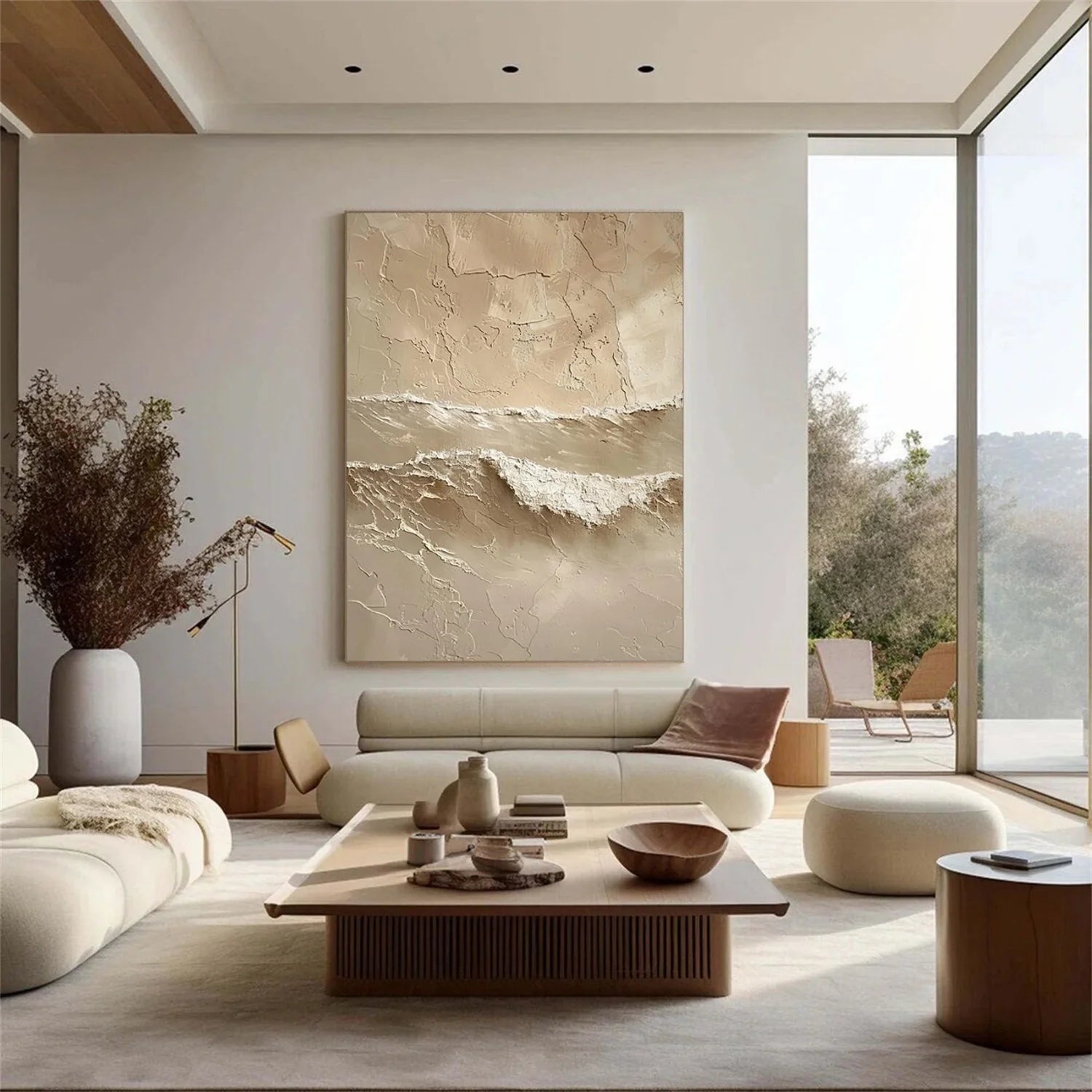 Sea & Sky Abstract Textured Wall Art #MS242