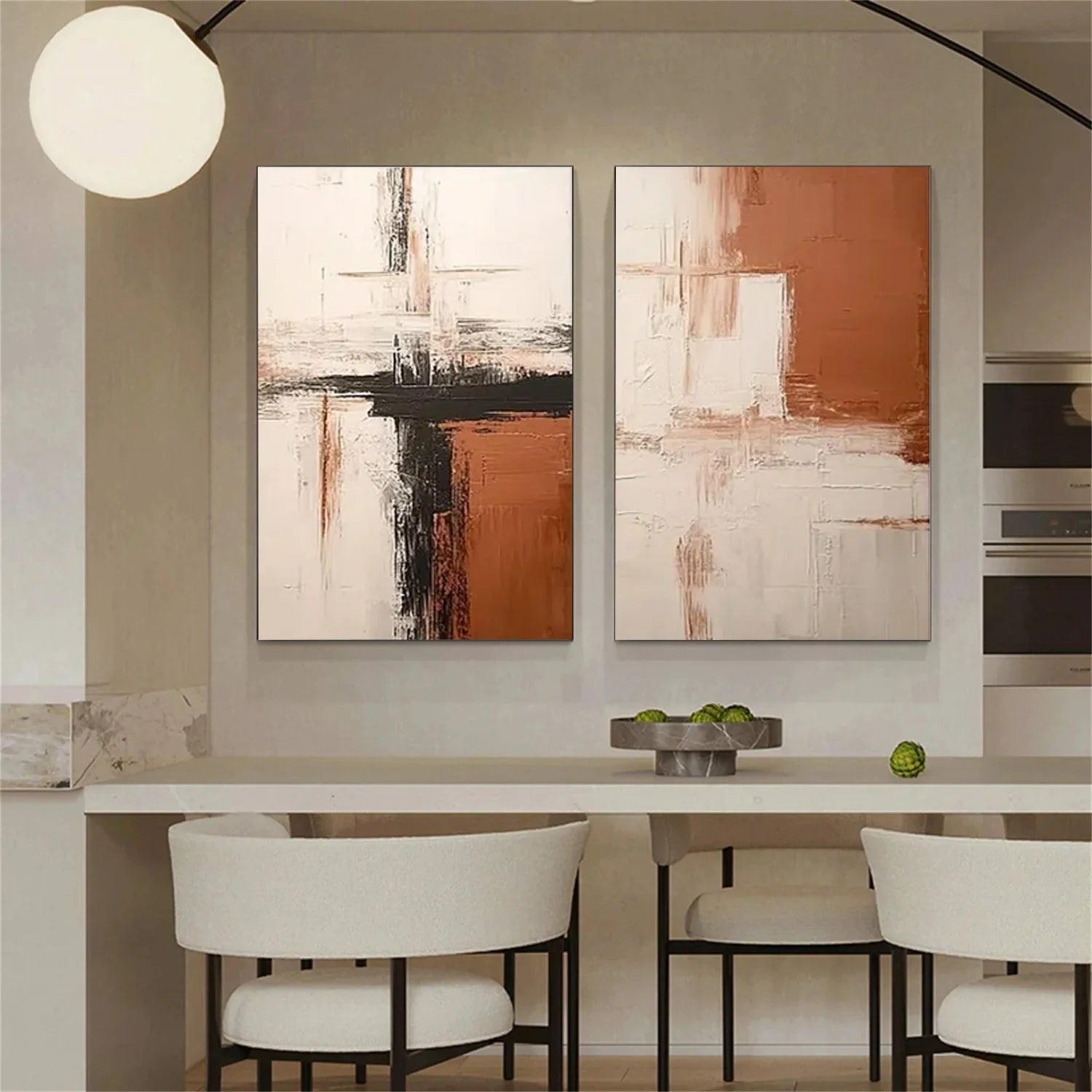 Abstract Canvas Art Set of 2 #WS1019
