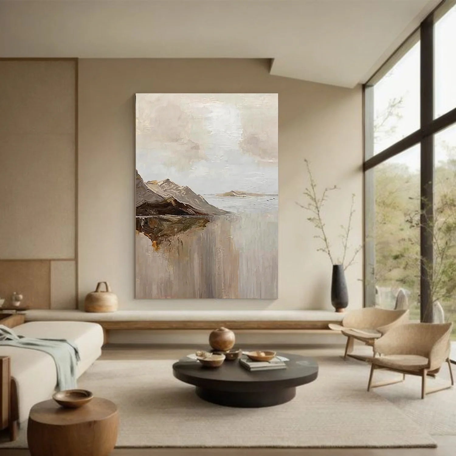Minimalist Mountain Canvas Art #MM393
