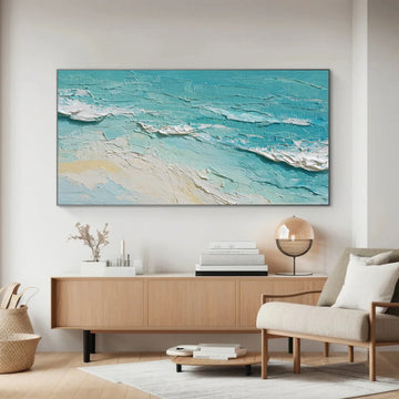 Sea & Sky Abstract Textured Wall Art #MS152