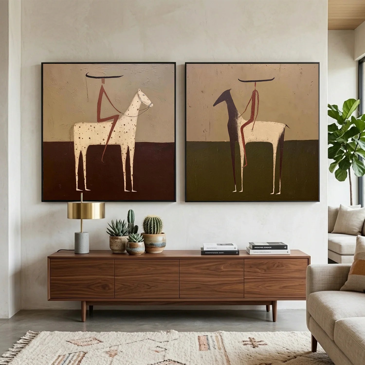Vintage Americana Art Set of 2 #VA124