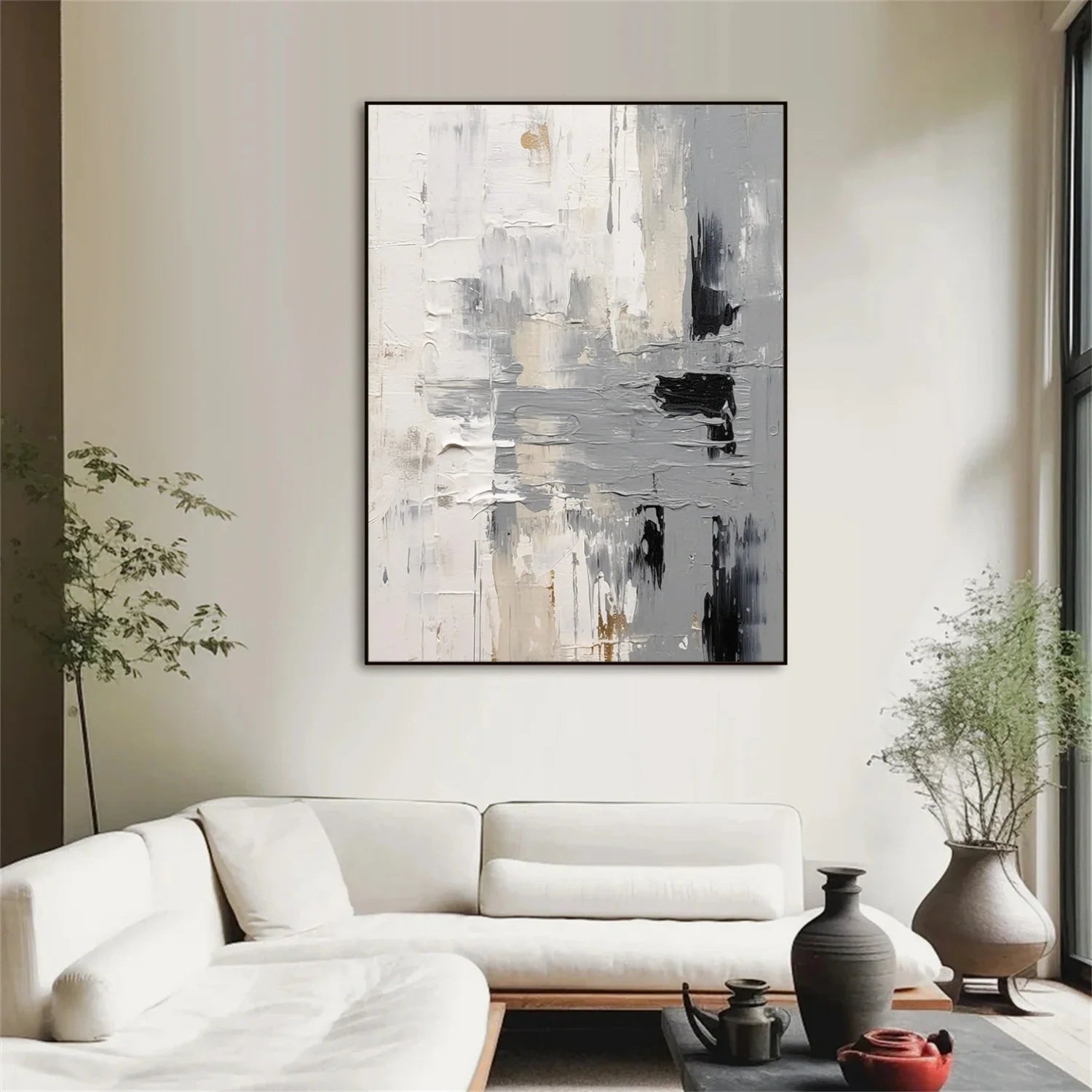 Abstract Textured Canvas Art #WS945