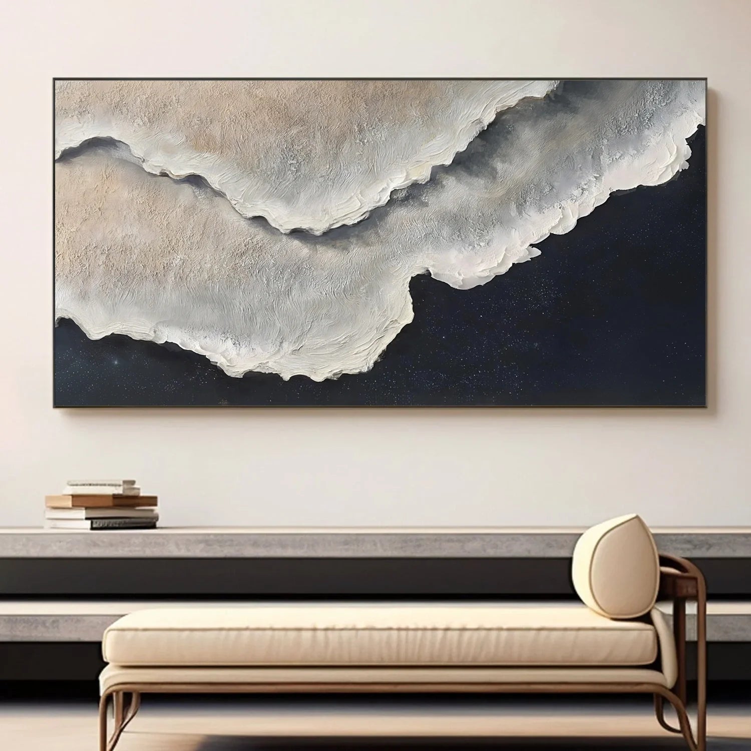 Sea & Sky Abstract Textured Wall Art #MS272